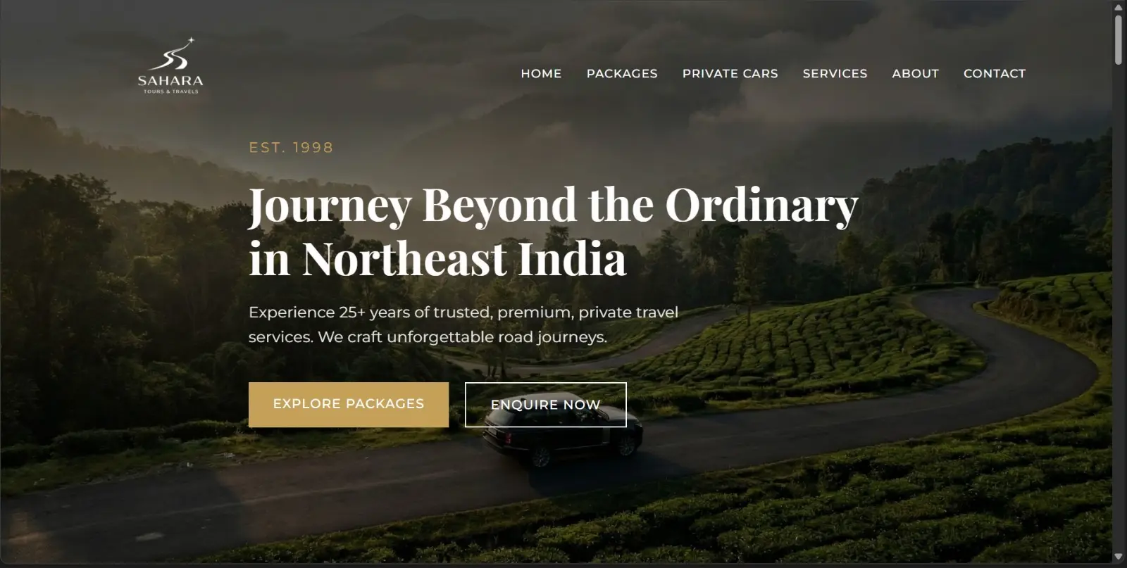 Sahara Tours & Travels Website